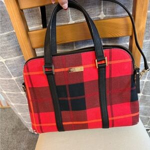 Kate Spade Purse - red black plaid